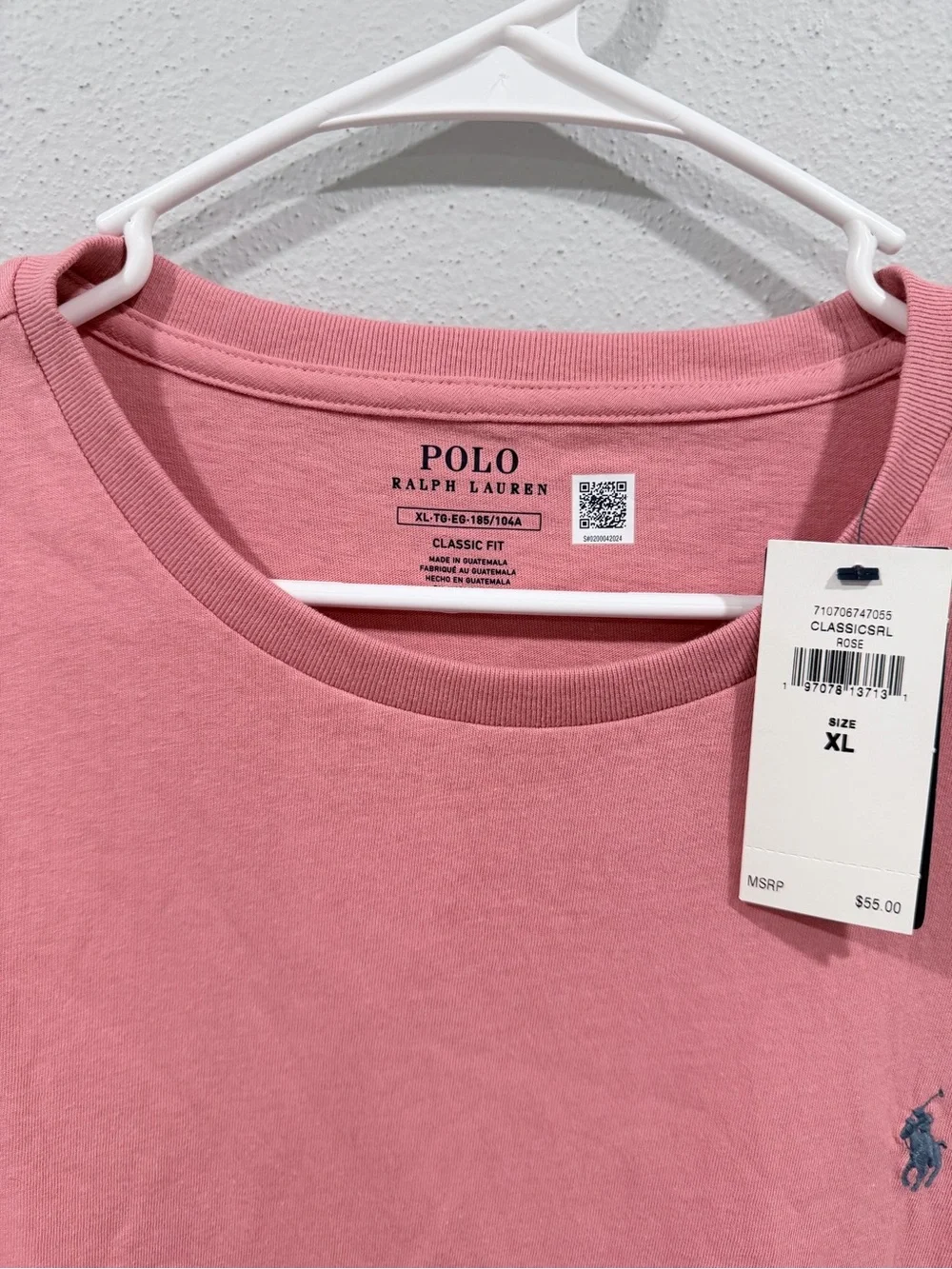 Polo Ralph Lauren Classic Fit  Mens T-shirt Short Sleeves  Red Sky XL NWT